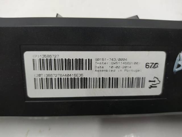 Блок комфорта Opel Astra, 2014 г., OEM 13586727, арт. 10297231, фото 2