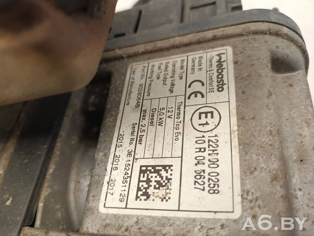 Автономный отопитель Volkswagen Multivan T6, 2016 г., OEM 7E0815071D, арт. 103170037_2, фото 9