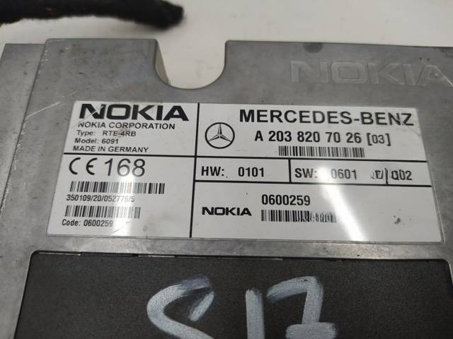 Блок управления Mercedes S W220, 2002 г., OEM A2038207026, арт. 10318587, фото 2
