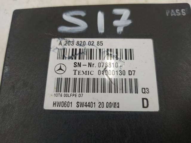 Блок управления Mercedes S W220, 2002 г., OEM A2038200285, арт. 10319093, фото 2