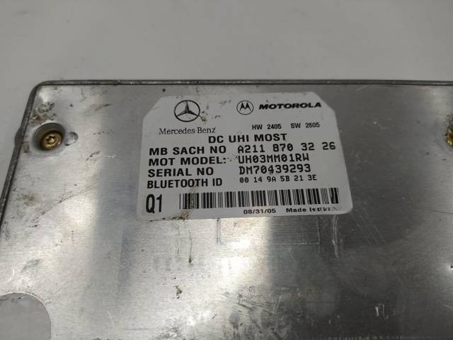 Блок управления Mercedes E W211, 2005 г., OEM A2118703226, арт. 10347807, фото 2