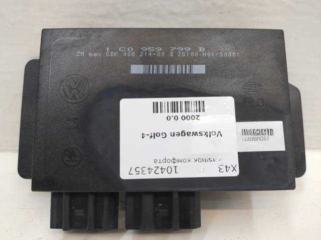 Блок комфорта Volkswagen Golf, 2000 г., OEM 1C0959799B, арт. 10424357