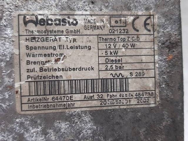 Автономный отопитель BMW E39, 2000 г., OEM 66724A, арт. 1081878, фото 4