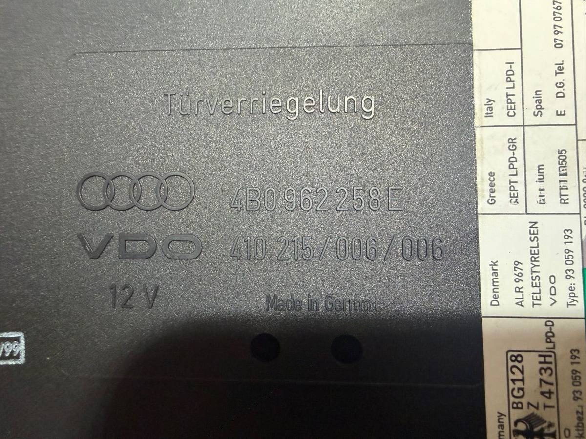 Блок комфорта Audi A6 C5 (S6,RS6), 2001 г., арт. 108655168, фото 5