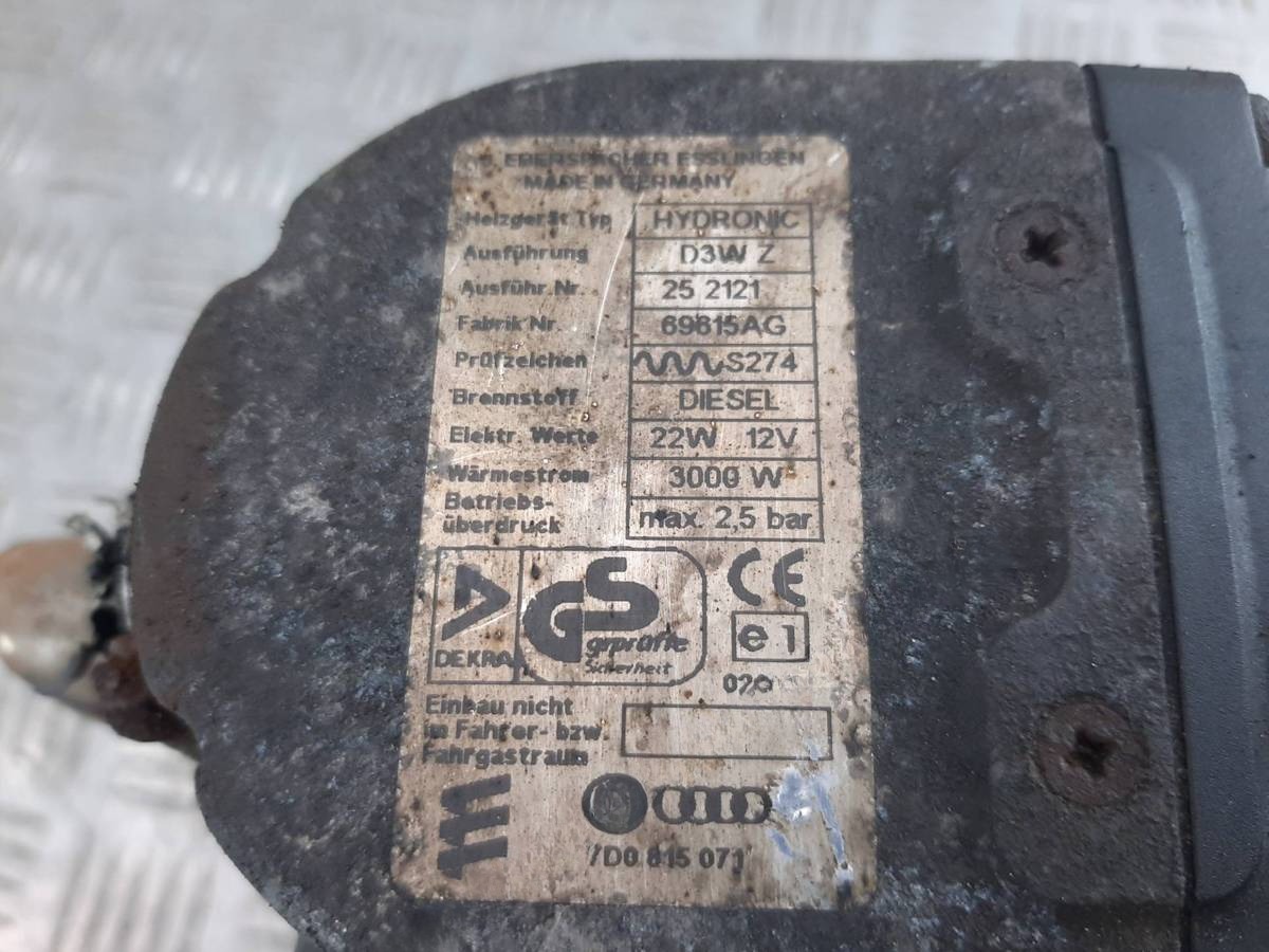 Автономный отопитель Volkswagen Transporter, 2002 г., OEM 7D0815071, арт. 1103827, фото 4