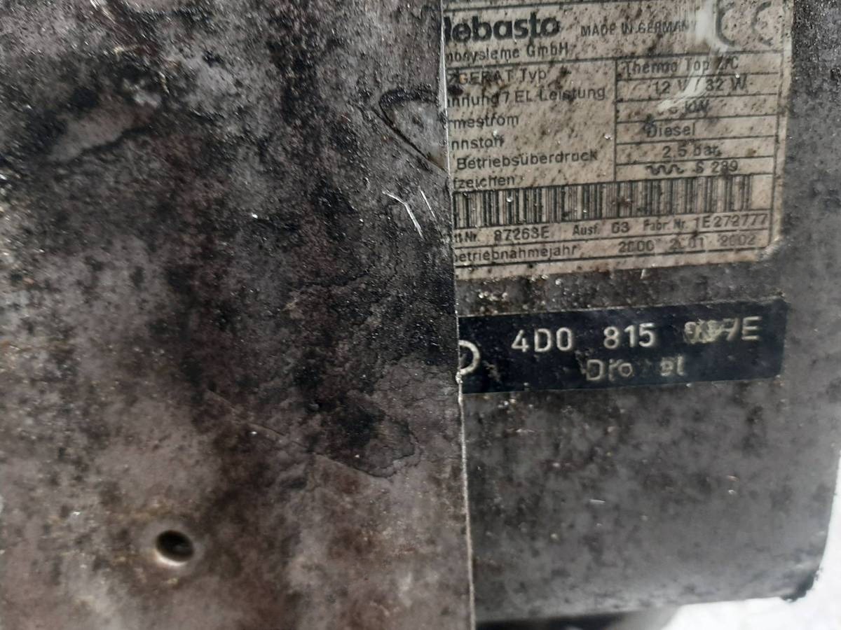 Автономный отопитель Audi A8, 2001 г., OEM 4D0815069E, арт. 1106581, фото 5