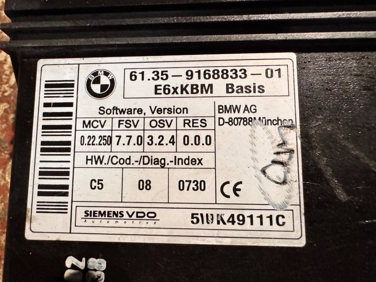 Блок комфорта BMW E60/E61, 2005 г., OEM 61359168833, арт. 112834636, фото 2