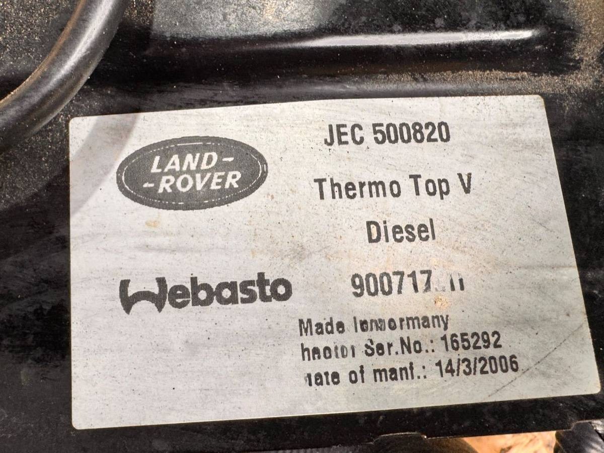 Автономный отопитель Land-Rover Range Rover Sport, 2010 г., OEM JEC500820, арт. 113785599, фото 6