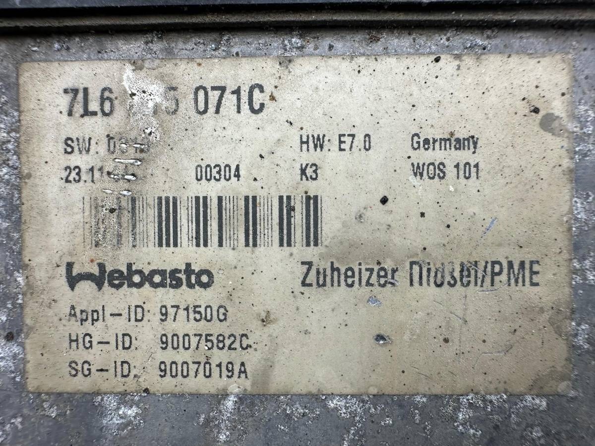 Автономный отопитель Volkswagen Touareg, 2004 г., OEM 7L6815071C, арт. 138737, фото 7