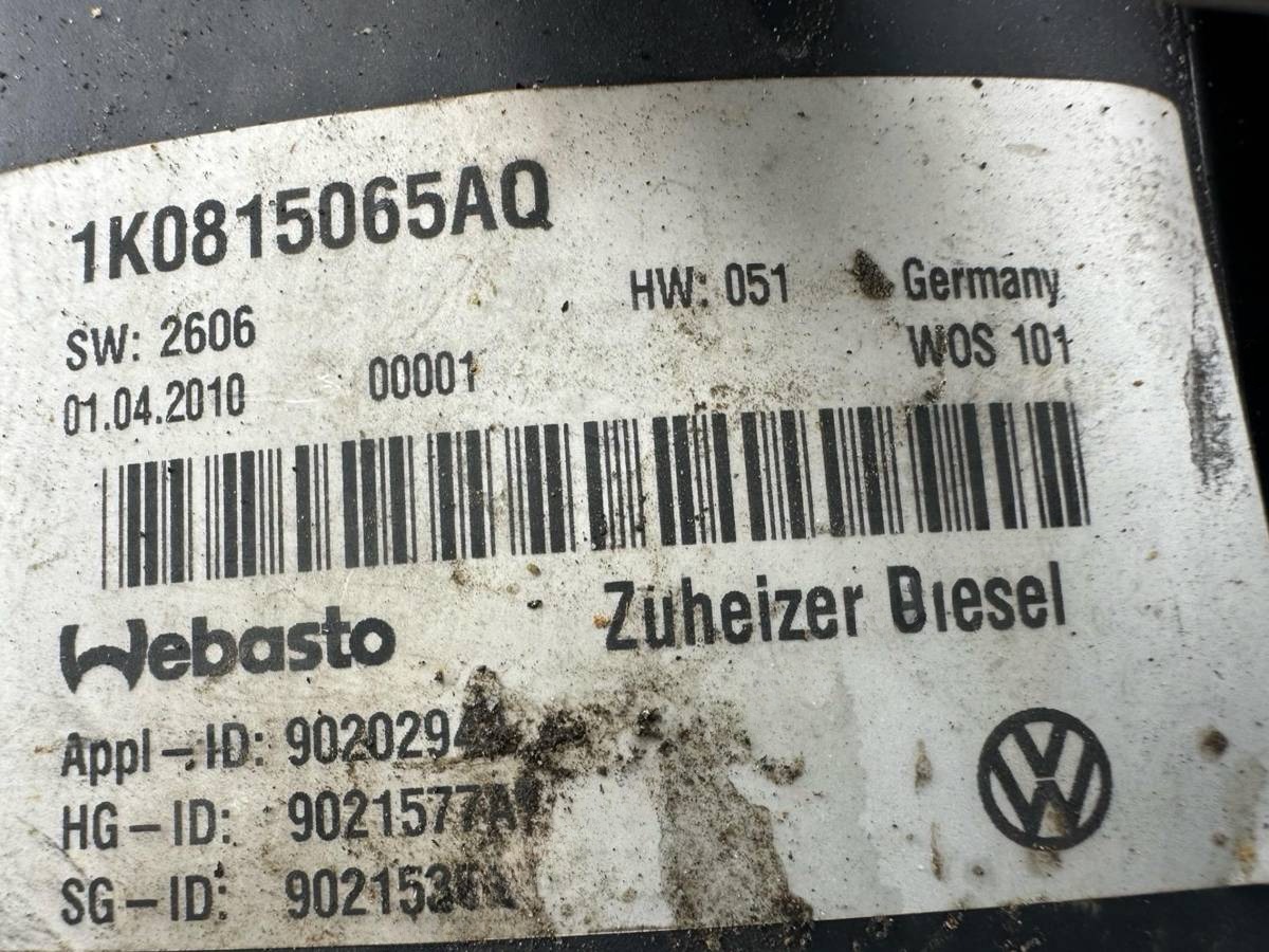 Автономный отопитель Volkswagen Touran, 2010 г., OEM 1K0815065AQ, арт. 138741, фото 9
