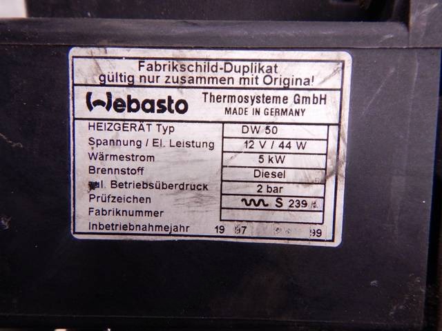 Автономный отопитель BMW E39, 1997 г., OEM 64128366444, арт. 25247338, фото 3