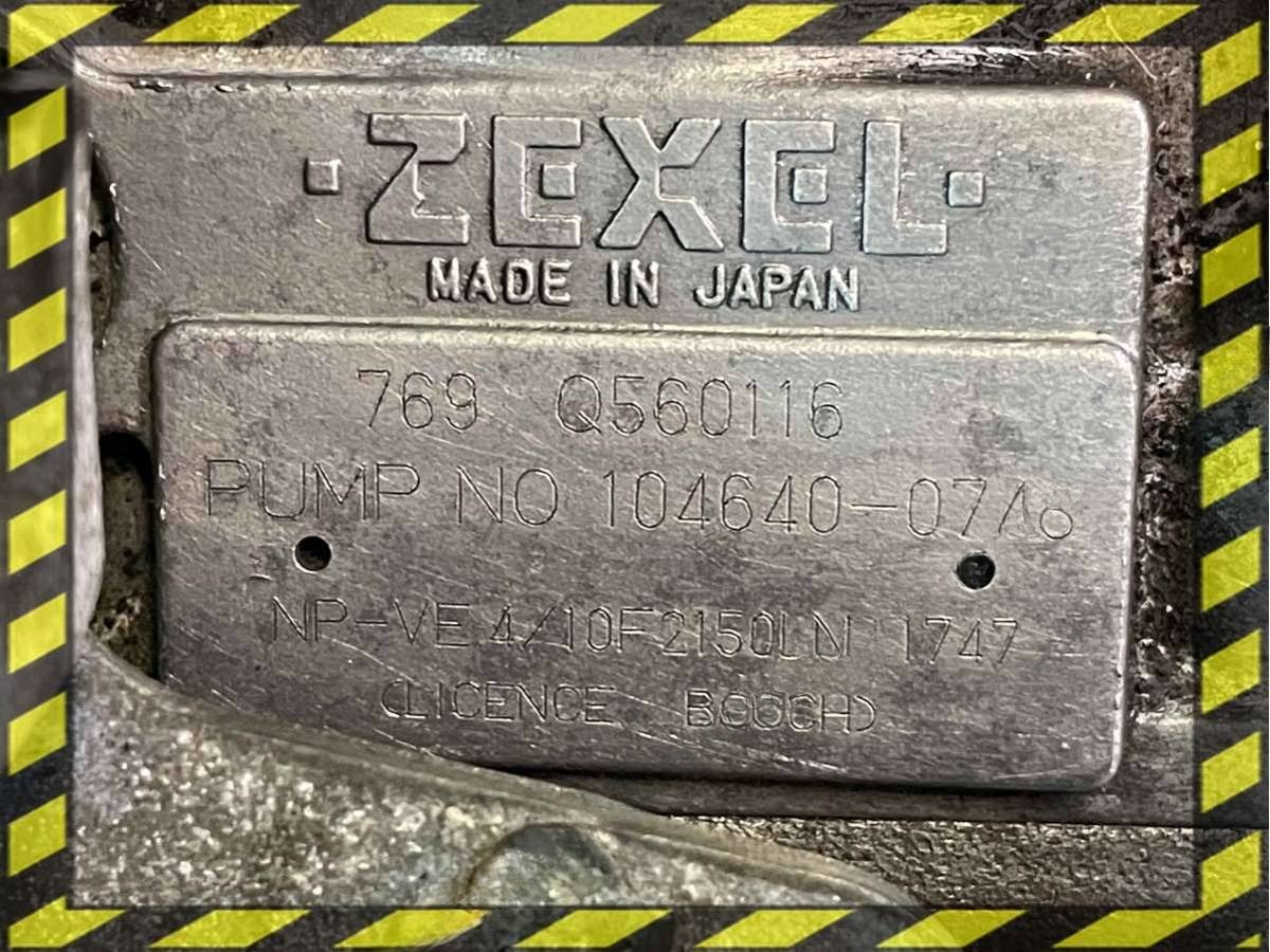 ТНВД Mazda MPV, 1997 г., OEM ZEXEL1047400743, арт. 46585938, фото 8