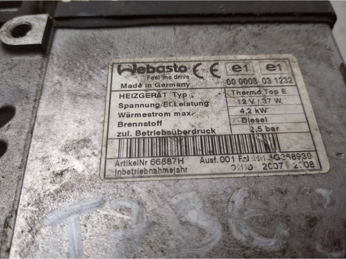 Автономный отопитель Volkswagen Transporter, 1999 г., OEM 00000301232, арт. 52572130, фото 3
