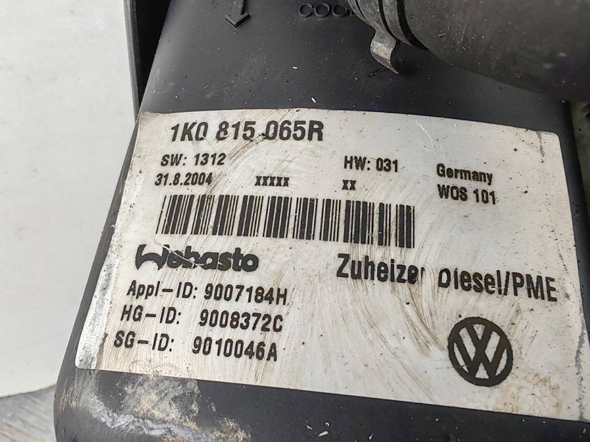 Автономный отопитель Volkswagen Touran, 2004 г., OEM 1K0815065R, арт. 55226540, фото 4