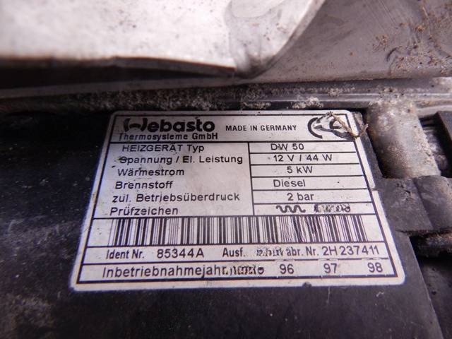 Автономный отопитель BMW E39, 1996 г., OEM 64128366444, арт. 6157751, фото 6