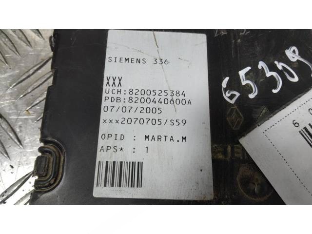 Блок комфорта Renault Scenic, 2005 г., OEM 8200525384, арт. 65309, фото 2