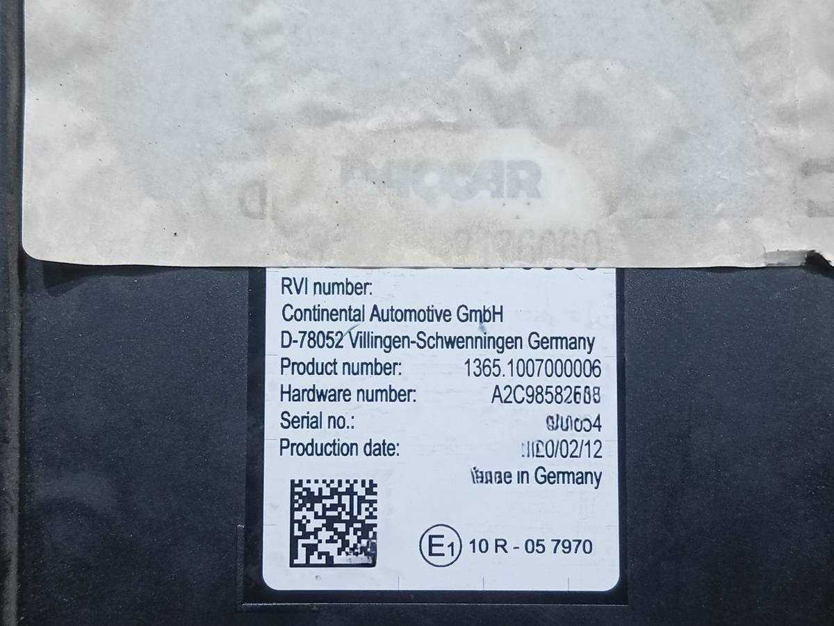 Блок управления DAF XF, 2020 г., OEM 2176060, арт. 65806x3v1, фото 9