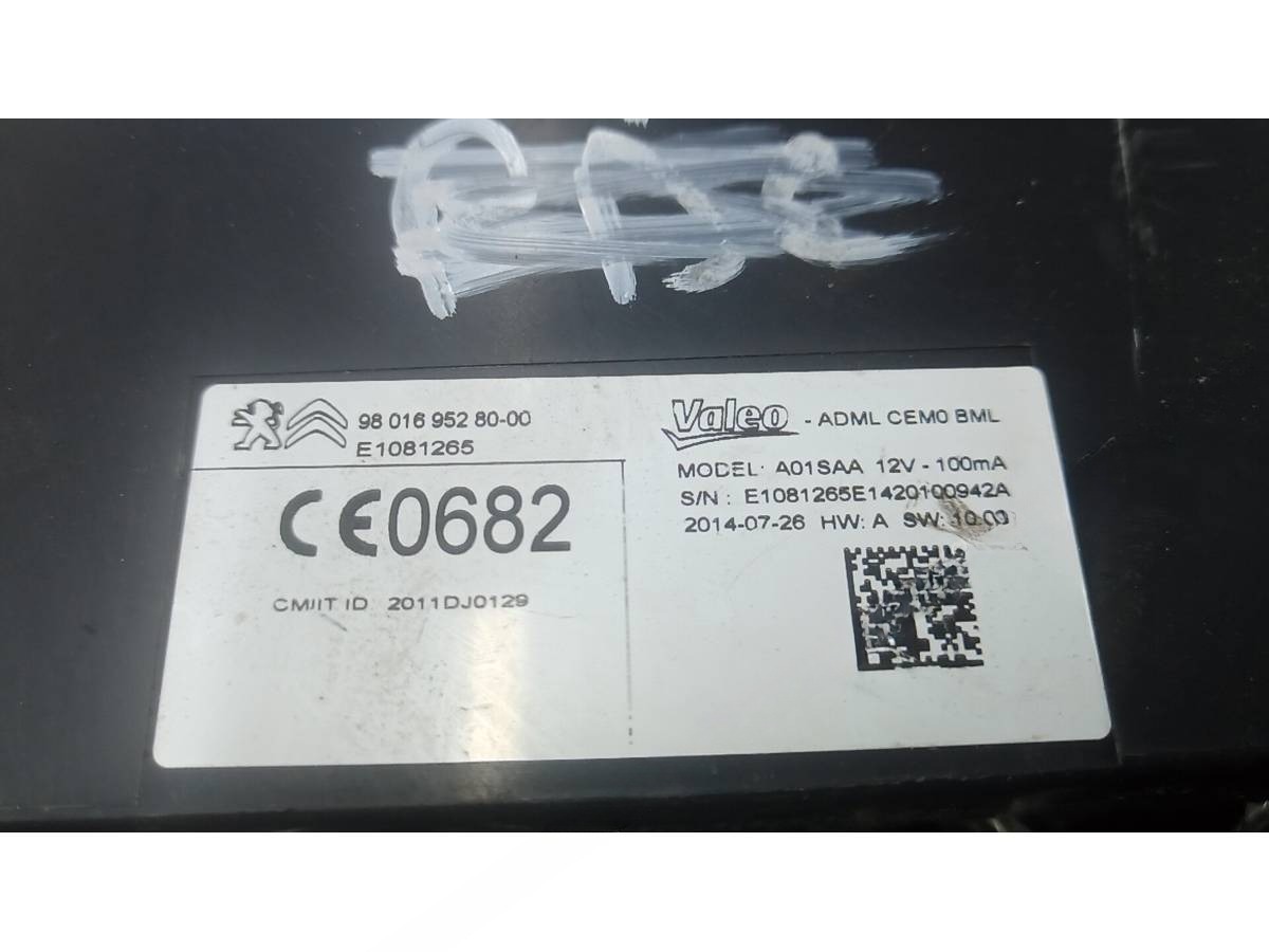 Блок управления Citroen C4 Grand Picasso, 2014 г., OEM 980169528000, арт. 7AG01NC02, фото 3