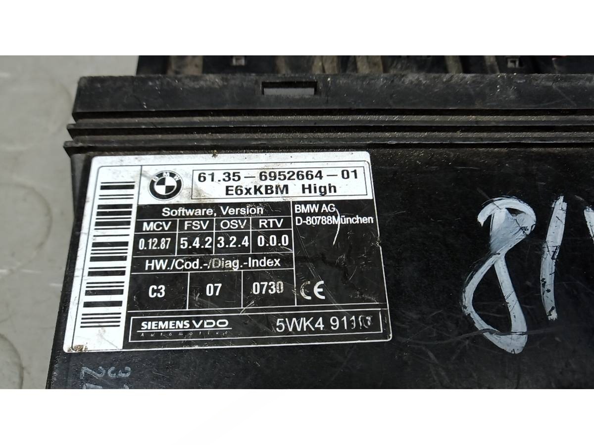 Блок управления BMW E60/E61 E60/E61, 2004 г., OEM 6135695266401, арт. 81Y10NC01, фото 4