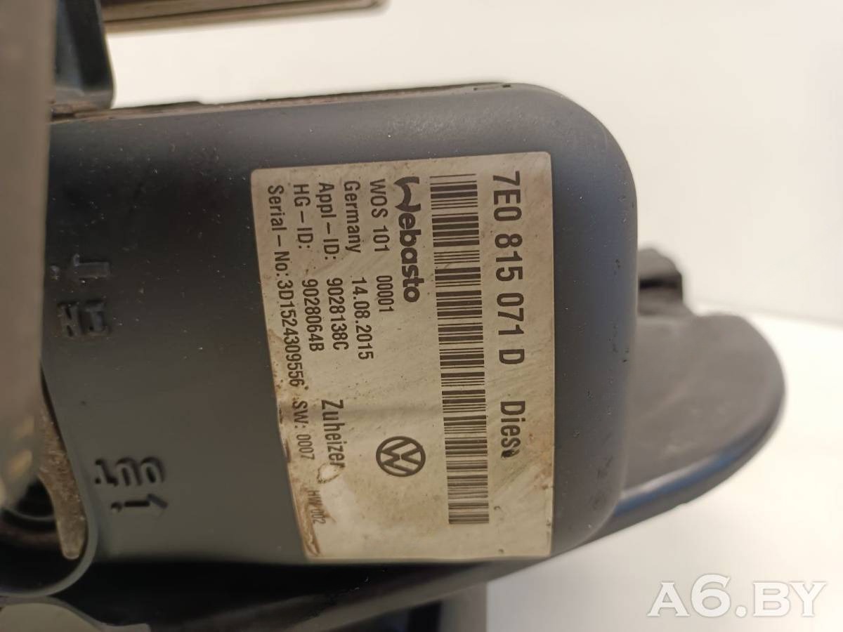 Автономный отопитель Volkswagen Multivan T6, 2016 г., OEM 7E0815071D, арт. 90271627_2