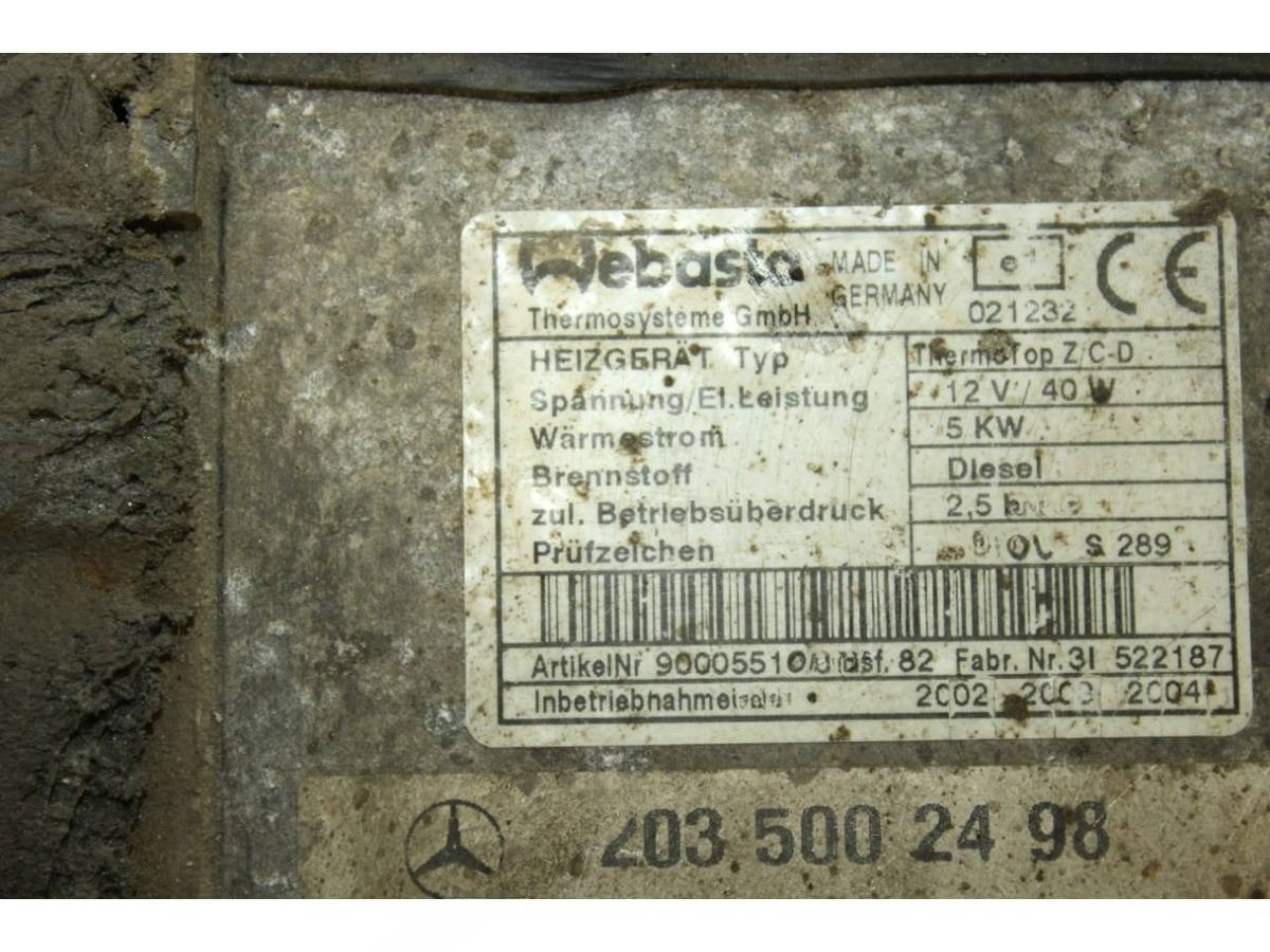 Автономный отопитель Mercedes C W203, 2003 г., OEM 2035002498, арт. 91826482, фото 7
