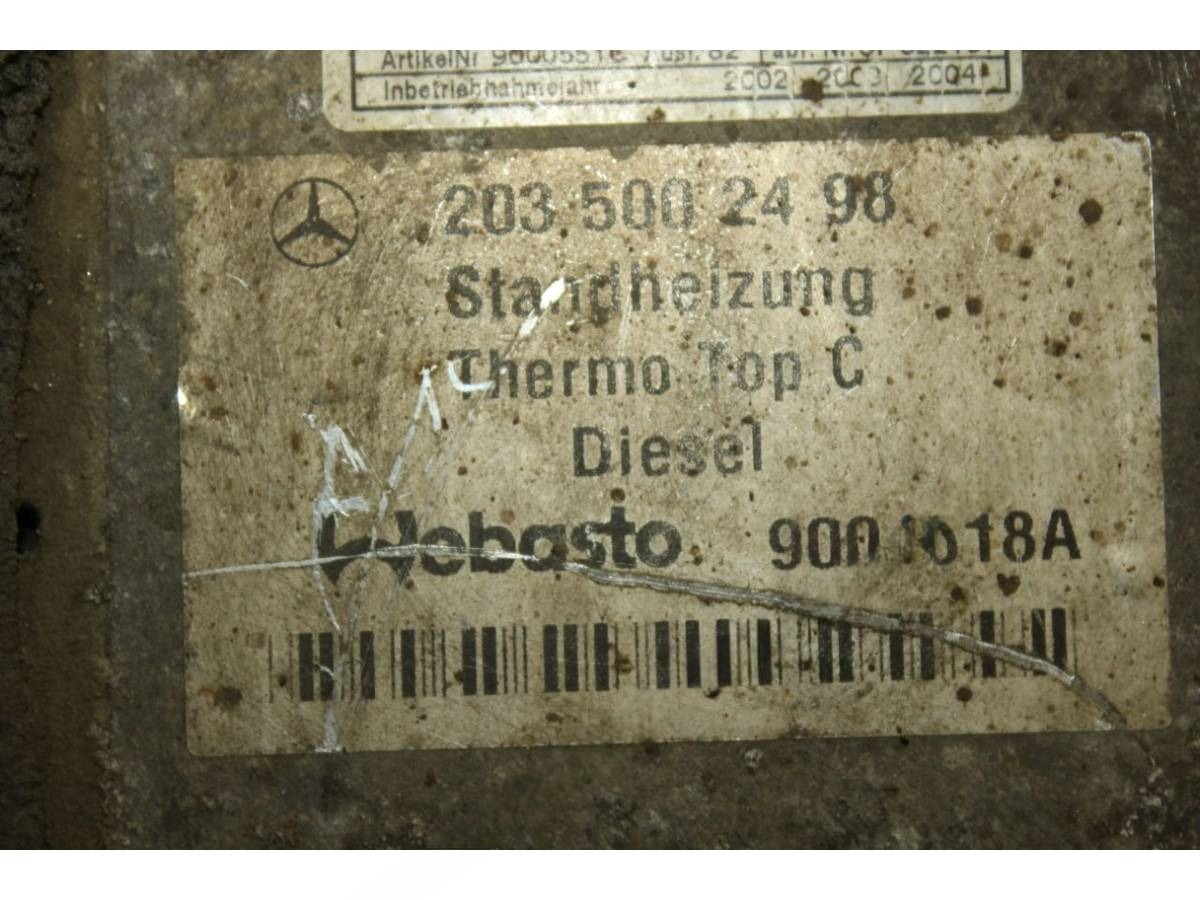 Автономный отопитель Mercedes C W203, 2003 г., OEM 2035002498, арт. 91826482, фото 8