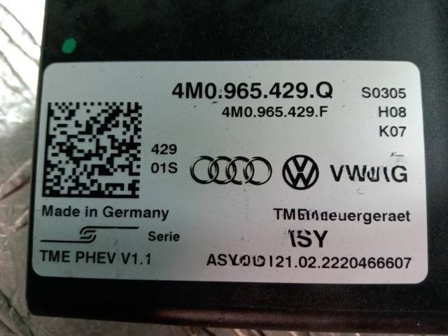 Блок комфорта Audi Q7, 2020 г., OEM 4M0965429, арт. 93245, фото 4