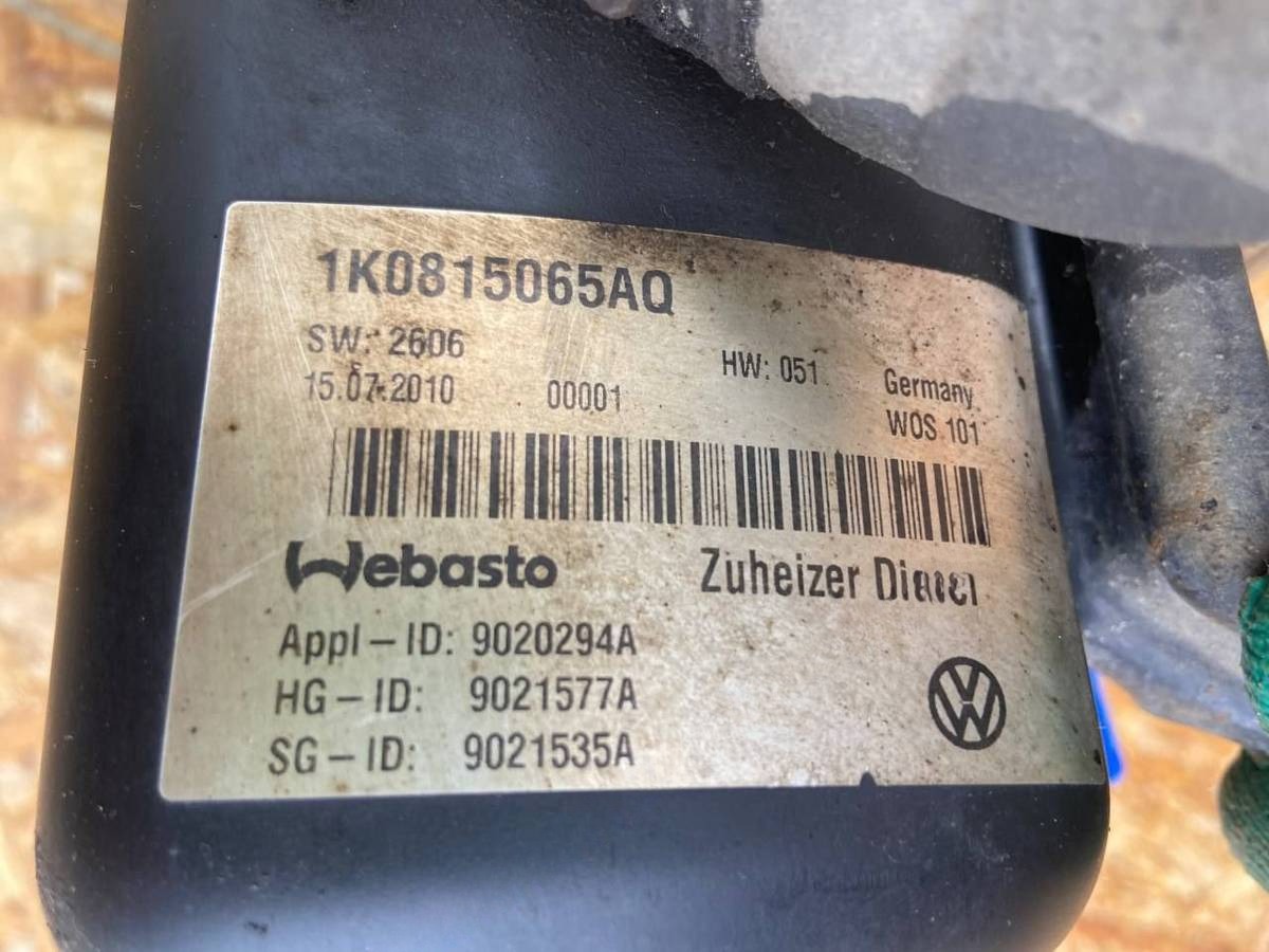 Автономный отопитель Volkswagen Caddy, 2010 г., OEM 1K0815065AQ, арт. 94304948, фото 7
