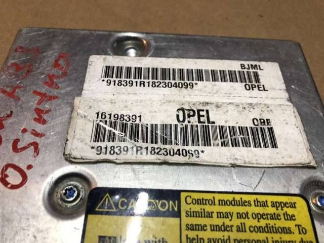 Блок управления Opel Sintra, 1997 г., OEM 16198391BJML, арт. B32970, фото 2