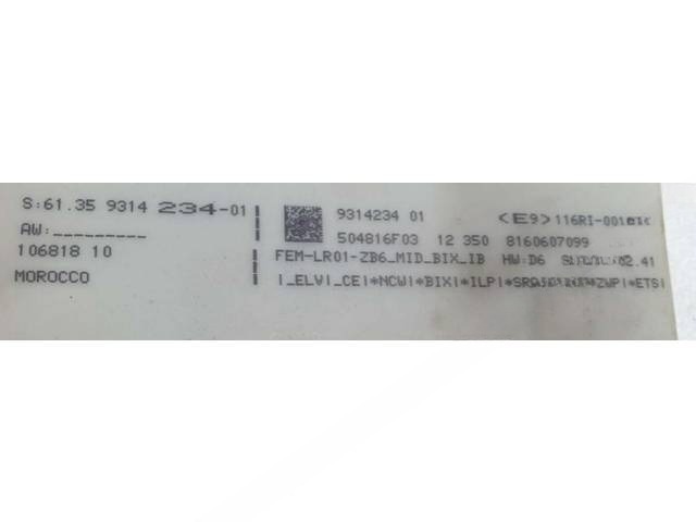 Блок комфорта BMW F20/F21, 2013 г., OEM 61359314234, арт. BBMW23787_2, фото 5