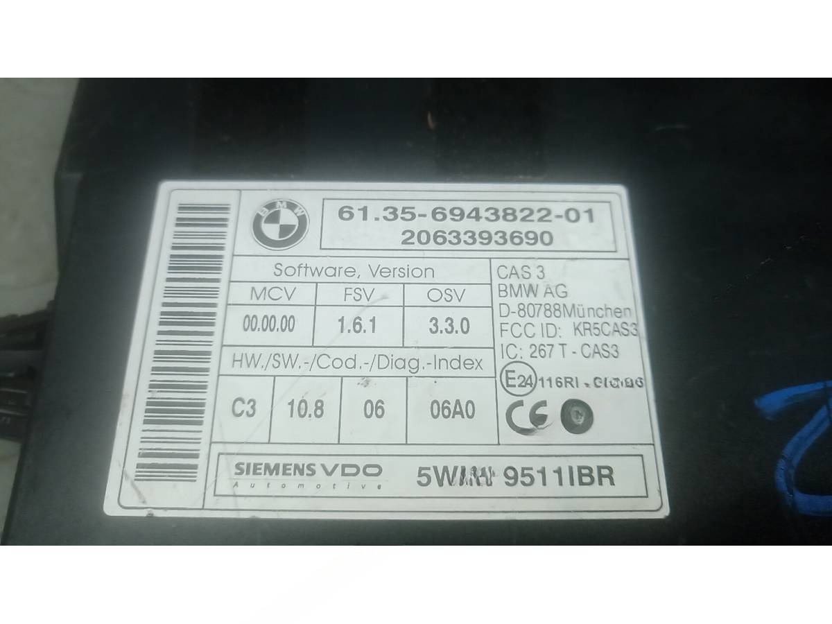 Блок управления Mini Cooper R56, 2007 г., OEM 6135694382201, арт. ZBN20NC01, фото 4