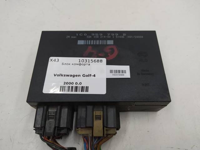 Блок комфорта Volkswagen Golf, 2000 г., OEM 1C0959799B, арт. 10315688