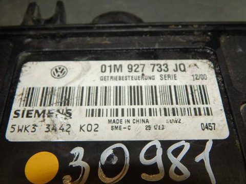 Блок управления АКПП Volkswagen Golf, 2000 г., OEM 01M927733JQ, арт. 30981, фото 2