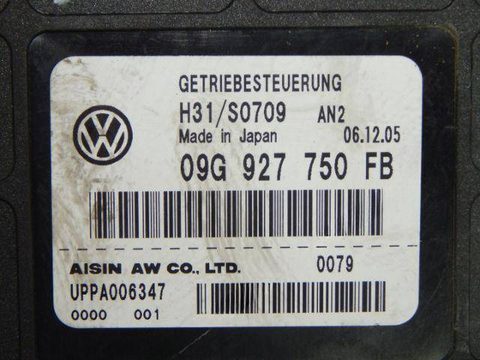 Блок управления АКПП Volkswagen Jetta, 2006 г., OEM 09G927750FB, арт. 35212, фото 2