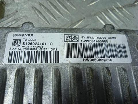 Блок управления АКПП Citroen C4, 2006 г., OEM S126024101, арт. 47260.6, фото 2