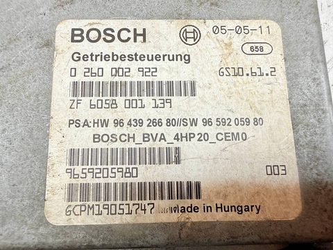 Блок управления АКПП Peugeot 407, 2006 г., OEM 0260002922, арт. A42214_2, фото 2
