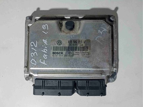 Блок управления двигателем Skoda Fabia, 2000 г., OEM 0281010289, арт. 00375