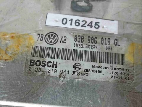 Блок управления двигателем Volkswagen Passat, 2002 г., OEM 038906019gl, арт. 016245, фото 2