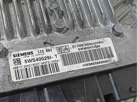 Блок управления двигателем Peugeot 307, 2004 г., OEM 5ws40029it, арт. 020529, фото 2