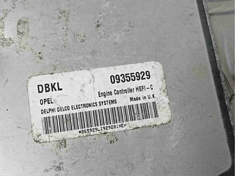 Блок управления двигателем Opel Astra, 1999 г., OEM 09355929, арт. 021330, фото 5
