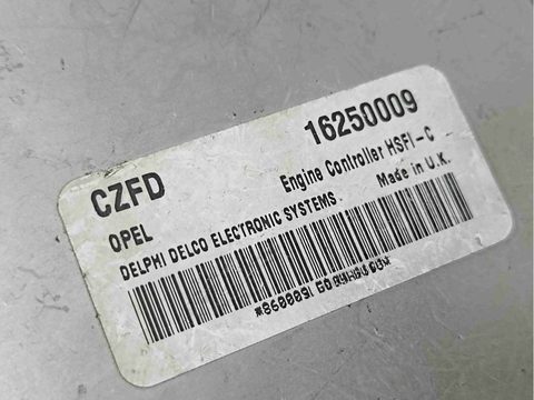 Блок управления двигателем Opel Zafira, 1999 г., OEM 16250009, арт. 021352, фото 6