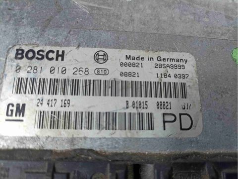 Блок управления двигателем Opel Zafira, 2001 г., OEM 0281010268, арт. 022883, фото 2