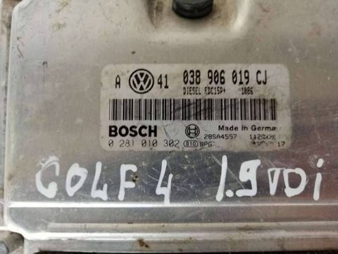 Блок управления двигателем Volkswagen Golf, 2001 г., арт. 10166, фото 3