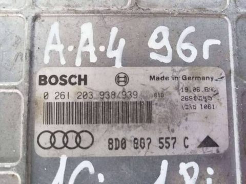Блок управления двигателем Audi A4, 1996 г., арт. 10182, фото 2