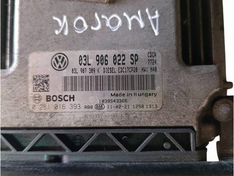Блок управления двигателем Volkswagen Amarok, 2011 г., OEM 0281016393, арт. 105661199, фото 2