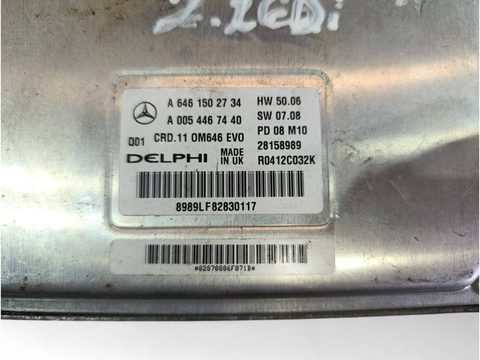 Блок управления двигателем Mercedes C W204, 2008 г., OEM A6461502734, арт. 105664627, фото 2