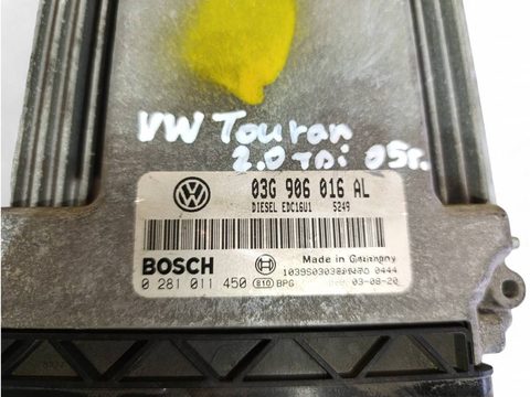 Блок управления двигателем Volkswagen Touran, 2005 г., OEM 03G906016AL, арт. 105664726, фото 2