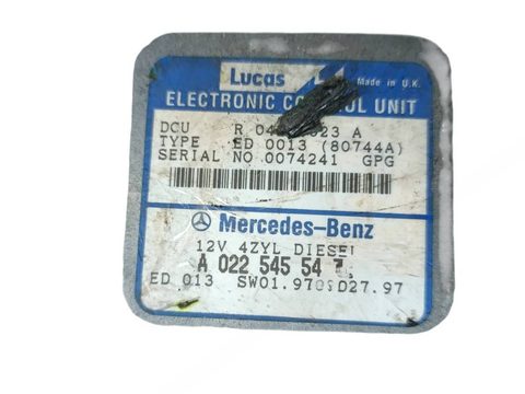 Блок управления двигателем Mercedes E W210, 1997 г., OEM A0225455432, арт. 1056721207, фото 2