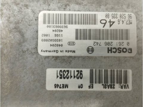 Блок управления двигателем Peugeot 607, 2003 г., арт. 12390, фото 3