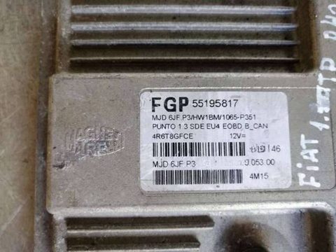 Блок управления двигателем Fiat Punto, 1999 г., арт. 4345